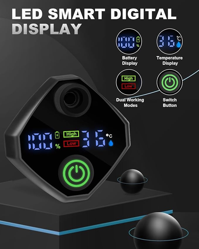 AUTOPkio Portable Camping Shower, Rechargeable Camp Shower Pump with USB Cable & Electric Outdoor Shower Head Sprayer for Camping, Hiking, Pet Bathing, Washing