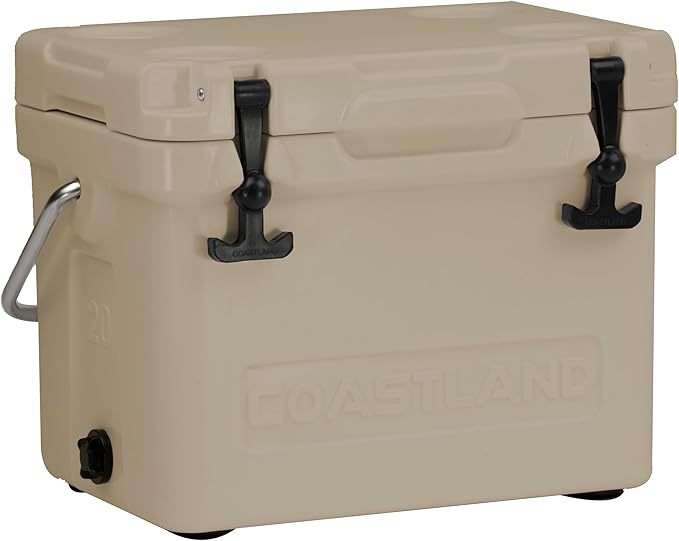 Coastland Bay Series Cooler Premium Everyday Use Insulated Rotomolded Cooler, Small Ice Chest for Tight Spaces, Soccer Games, & Tailgates