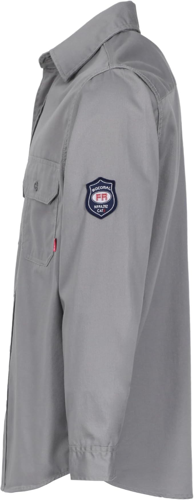 BOCOMAL FR Shirts Flame Resistant 100% C NFPA2112 7.5oz Men's Fire Retardant Welding Shirt