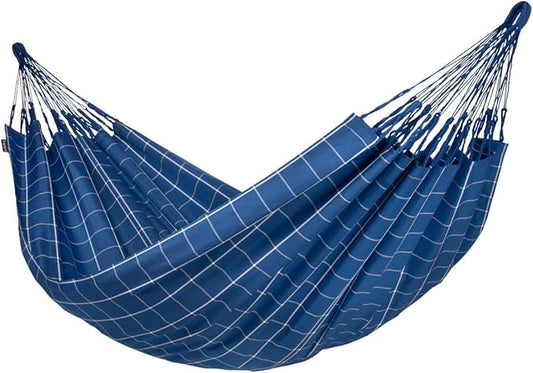 LA Siesta Brisa Classic Hammock, Handmade, Weather-Resistant, Tear-Resistant Hammock for Indoor & Outdoor Relaxation, Size-Double - Marine