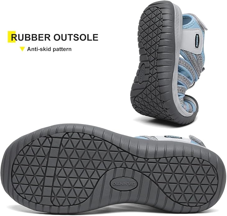 Dannto Women's Closed Toe Hiking Sandals Walking Water Sandal Comfort Athletic Sport Outdoor Sandals