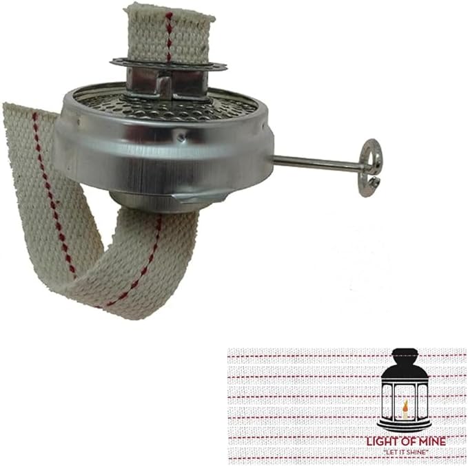 Light of Mine - Dietz #08 Air Pilot Oil Lantern Replacement Kit Including Burner and 100% Cotton 7/8" Wick Strips (Air Pilot)