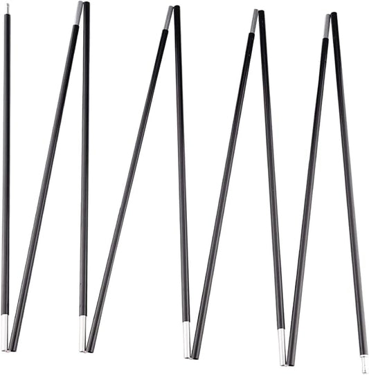 Aluminum Tent Poles Replacement, Black Pre-Assembled Tent Pole, 7001 T6 Heated Camping Tent Rod