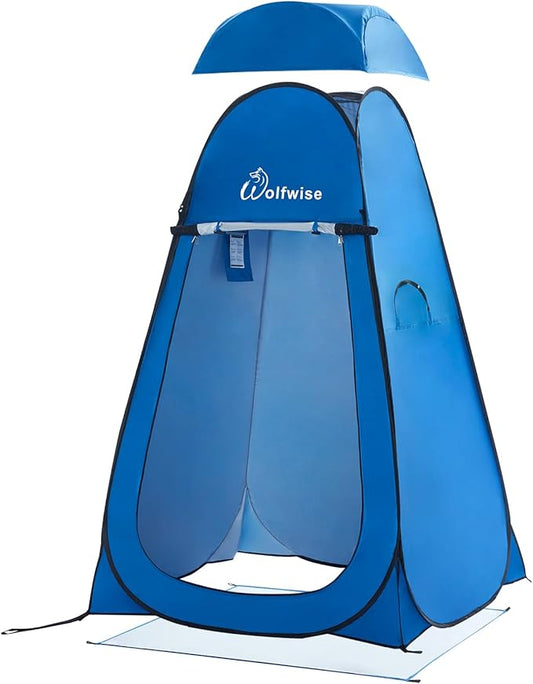WolfWise Pop Up Privacy Shower Tent Portable Outdoor Sun Shelter Camp Toilet Changing Dressing Room