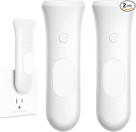 4 in 1 Emergency Lights for Home Power Failure, 2 Pcs Rechargeable LED Flashlight Plug in Wall, Automatic Turn-On Power Outage Night Light Flashlight for Hurricane Preparedness Items, White