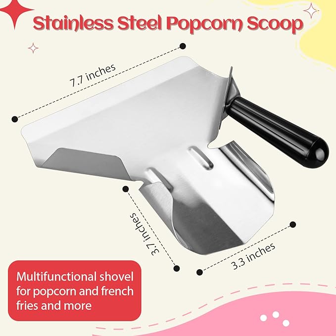 602 Pcs Popcorn Bags with Popcorn Scoop and Salt Shaker,1 oz Small Pop Corn Bags Popcorn Bags Individual Servings for Popcorn Machine Supplies Party Movie Night Theater