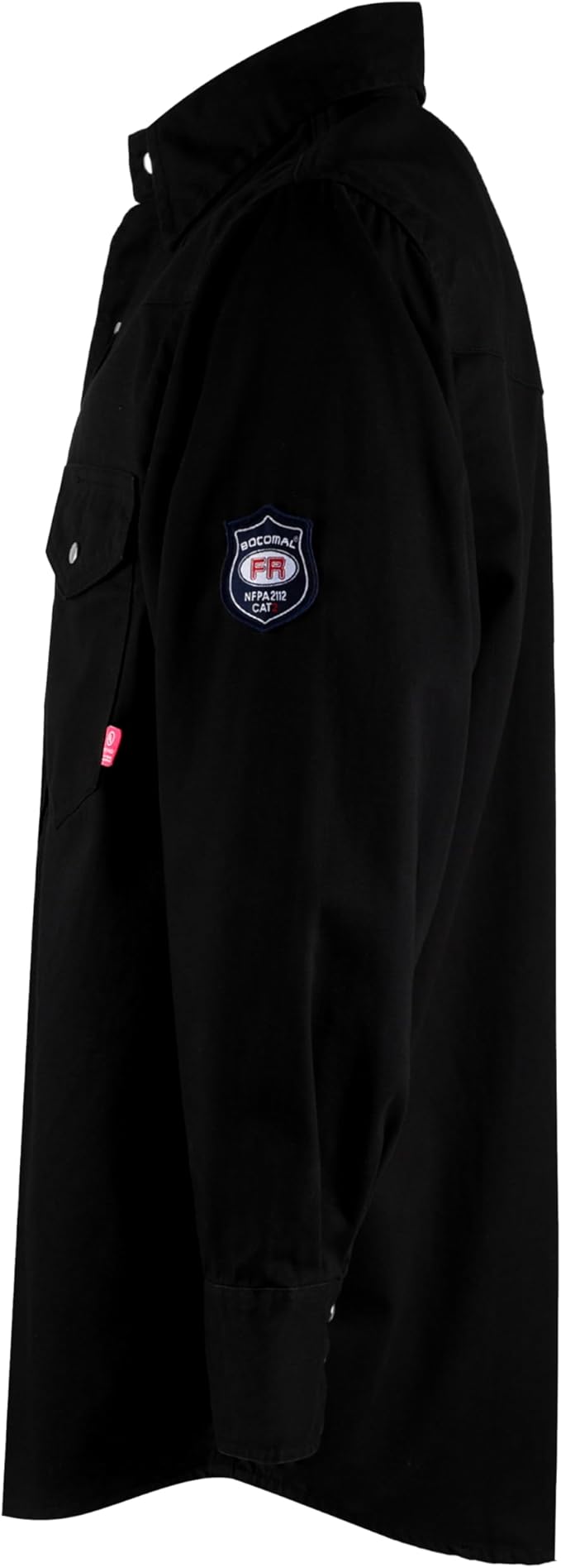 BOCOMAL FR Shirts Flame Resistant 100% C NFPA2112 7.5oz Men's Fire Retardant Welding Shirt