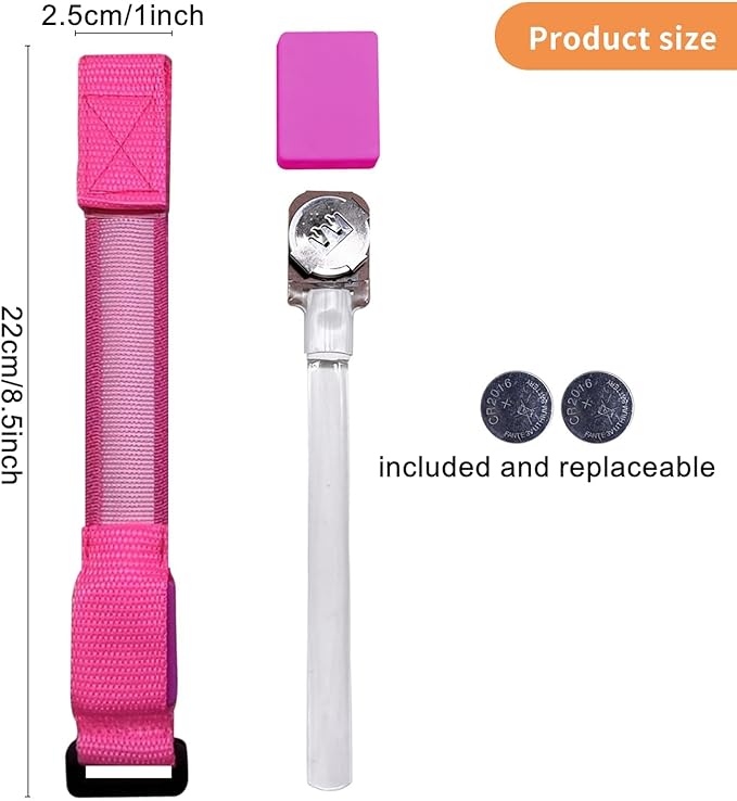 8 Pack LED Bracelets Light Up Wristbands,Glow Flashing Wristbands Glow in The Dark Party Supplies for Party, Festivals, Sports, Camping,Night Events (Pink)