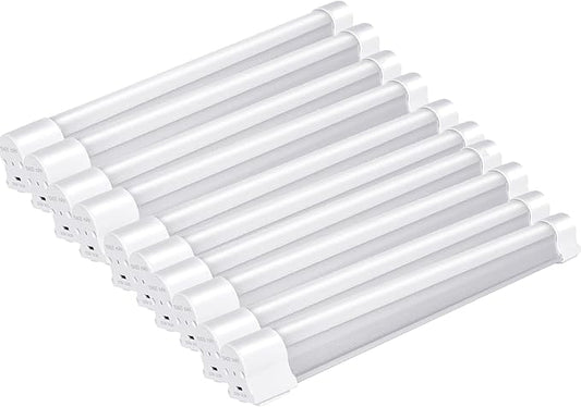 10pcs LETOUR LED Tube Magnetic Light Work Lights 6000Lumens 10400mAh 5 Lighting Options Camping Lantern USB Rechargeable Portable Battery Powered Lights with 2 Magnets Endurance for 80 Hours