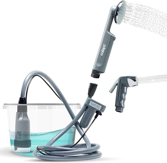 Colapz 12V Camping Shower - High-Pressure Portable Shower Douche - USB Rechargable Outdoor Shower - Camping Essentials
