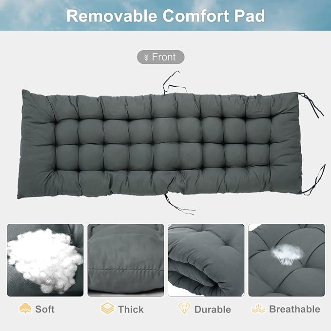 ABORON 2 Pack Zero Gravity Chair, Outdoor Lounge Chairs Sun Loungers with Removable Cushion,Headrest,Cup Holder,Reclining Patio Lounger Chair for Indoor and Outdoor