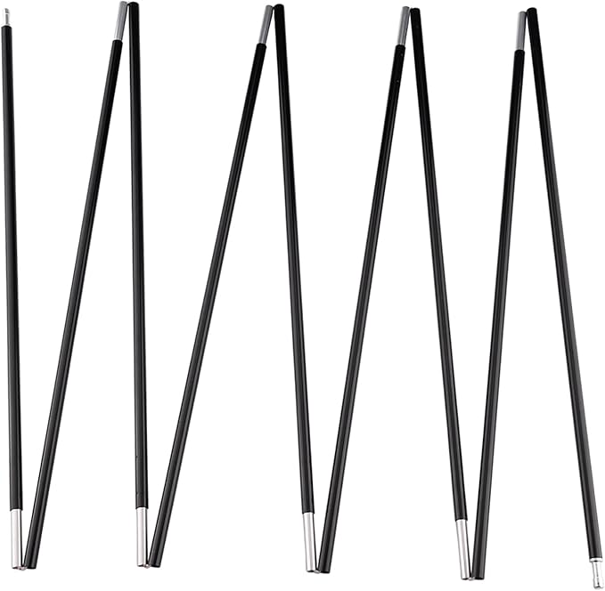 Aluminum Tent Poles Replacement, Fits Both Female and Male Ends, Lightweight Tent Pole Repair Kit, 7001 Aluminum Alloy T6 Heated