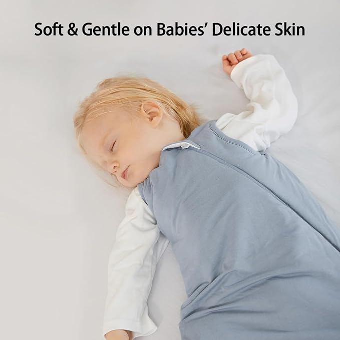 BubblePanda Rayon Made from Bamboo Sleep Sack 2t-3t 1.0 Tog Soft Toddler Sleeping Sack 24-36 Months for Babies 2-Way Zipper Baby Wearable Blanket