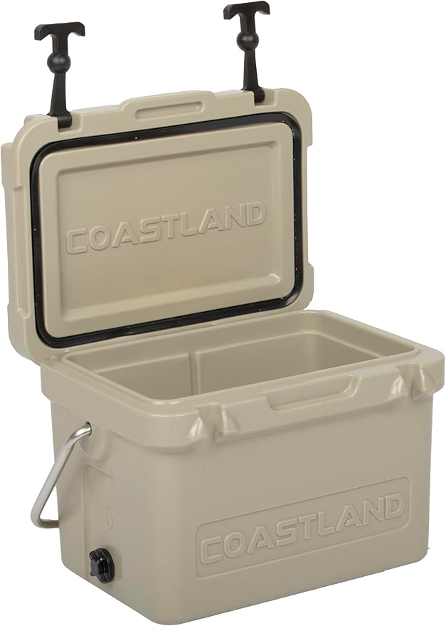 Coastland Bay Series Cooler Premium Everyday Use Insulated Rotomolded Cooler, Small Ice Chest for Tight Spaces, Soccer Games, & Tailgates