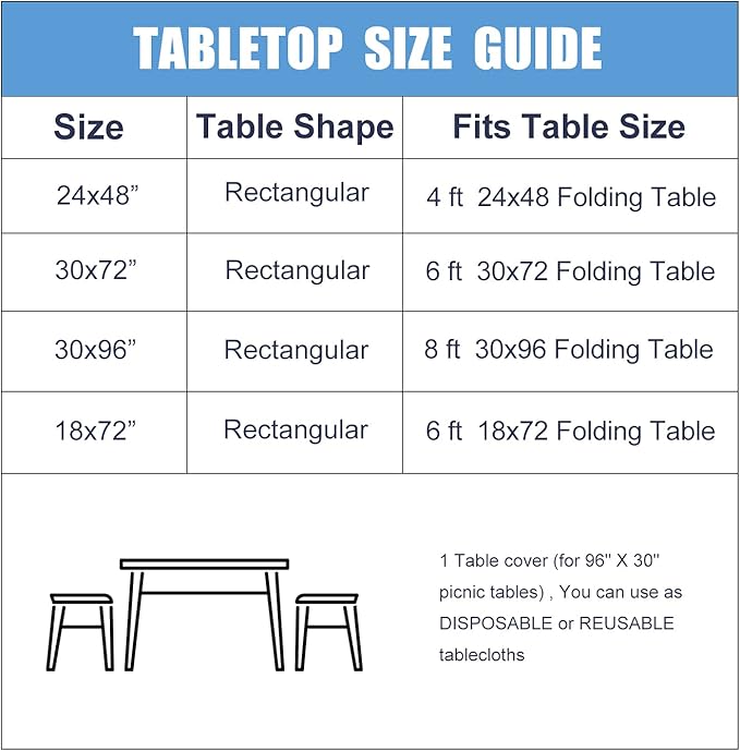 Fitable Black and White Checkered Tablecloth with Elastic - 30"x96" - Waterproof Vinyl Fitted Picnic Table Cover with Flannel Backing, Rectangle Outdoor Tablecloth for 8 Foot Table, Folding Table