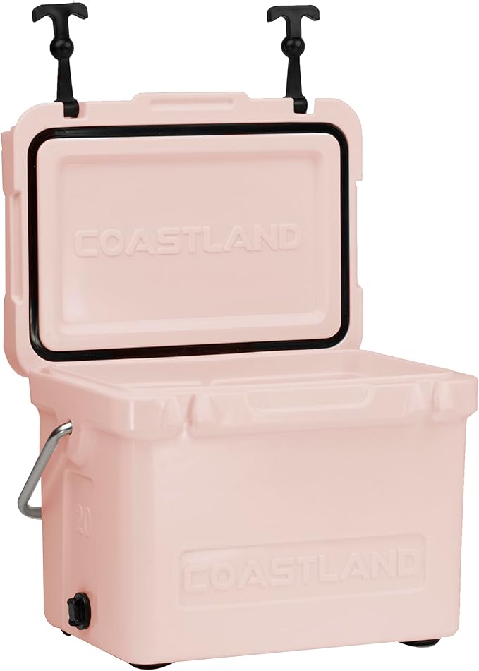 Coastland Bay Series Cooler Premium Everyday Use Insulated Rotomolded Cooler, Small Ice Chest for Tight Spaces, Soccer Games, & Tailgates