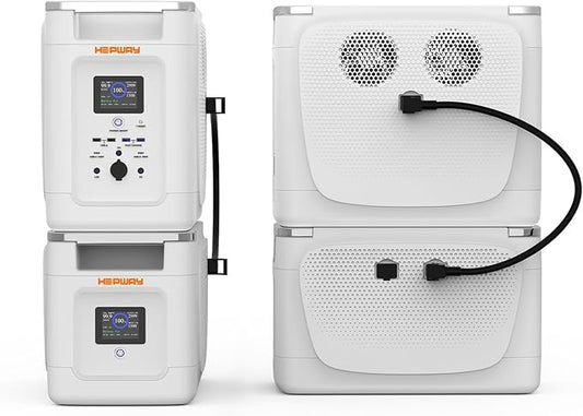 Portable Power Station 2000W with Expansion Battery,10ms UPS APP WIFI Remote Control Solar Generator 120V AC Power Lifting 3600W, Full Charge in 82 Min, 4096Wh LiFePO4 Battery for Outdoor,Home Backup