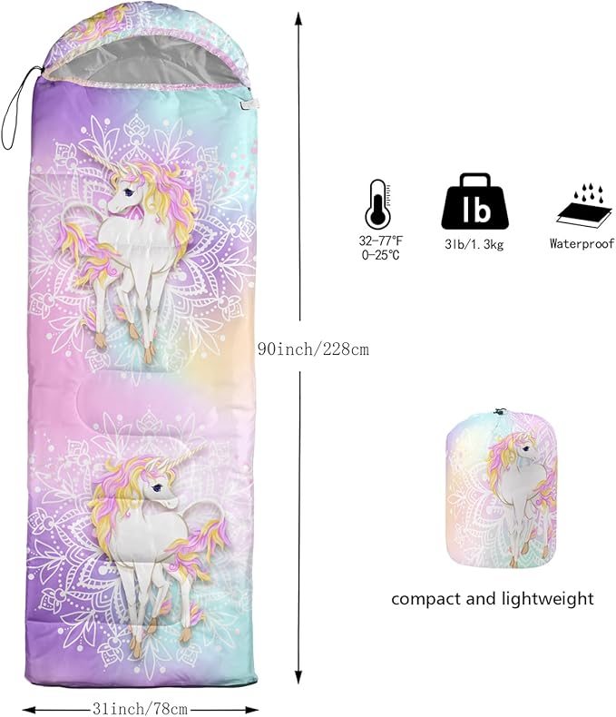 CVHOUSE Camping Sleeping Bags,3 Season Warm & Cool Weather,Lightweight,Waterproof Sleeping Bags for Adults & Kids,Traveling,and Outdoors,Camping Gear Equipment