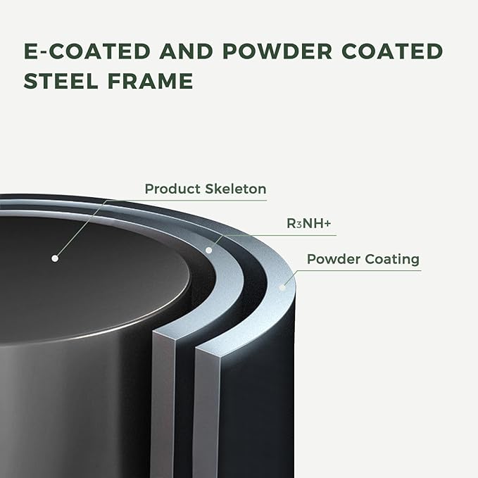 Grand patio 50" Outdoor Bench Garden Bench with Armrests Bench for Outdoors Lawn Yard Porch Black