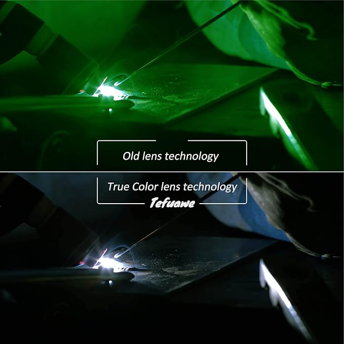 Auto Darkening Welding Goggles, True Color Technology, Digital LCD lens, Welding Hood with Neck Shoulder Drape, Detachable Welder Helmet for Tig Mig Stick Plasma Cut