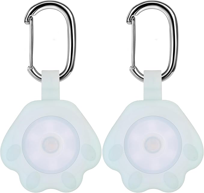 2-Pack Dog Light with USB Rechargeable, Color Changing Collar Light,IP67 Waterproof LED Safety Lights