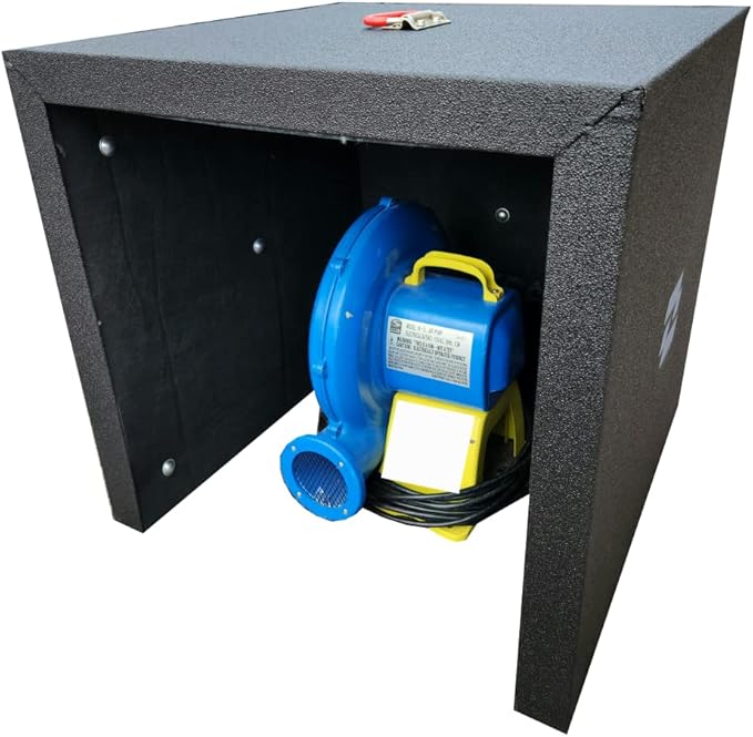 Bounce House Blower Cover, Noise Enclosure, Acoustic Box, Baffle Box - For mister systems, blower fans, electric motors and vacuum systems