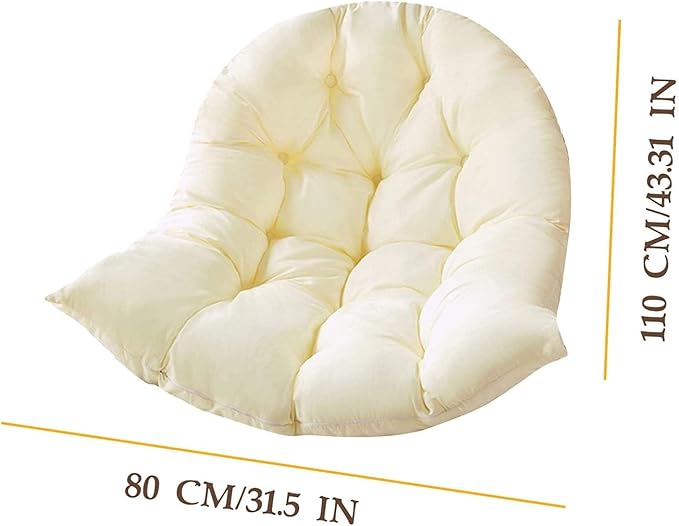 Thickened Hammock Swing Chair Cushion, Hanging Basket Seat Cushion Pillow, Soft Hanging Egg Chair Back Cushions Pads, for Indoor and Outdoor Garden Offices - Thickened Version