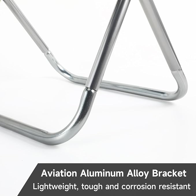 Camping Stool，Portable Foldable Stool aldult Collapsible Chairs Fishing Stool for Outdoor Hiking 300 LBS Load Black 2-Piece Set