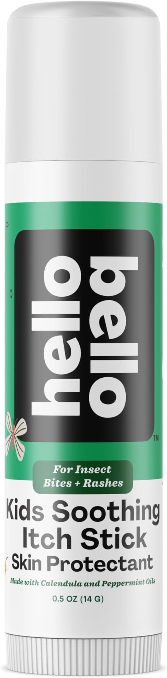 Hello Bello Kids Soothing Itch Stick, 0.5 oz, Skin Protectant with Calendula and Peppermint Oils, for Insect Bites and Rashes