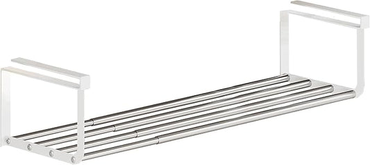 Expandable Shoe Rack Organizer - Adjustable Shoe Rack & Under Cabinet Shelf - for Shoe or Clothing Storage and Organization, Under Shelf Storage (Stainless,1Pcs)
