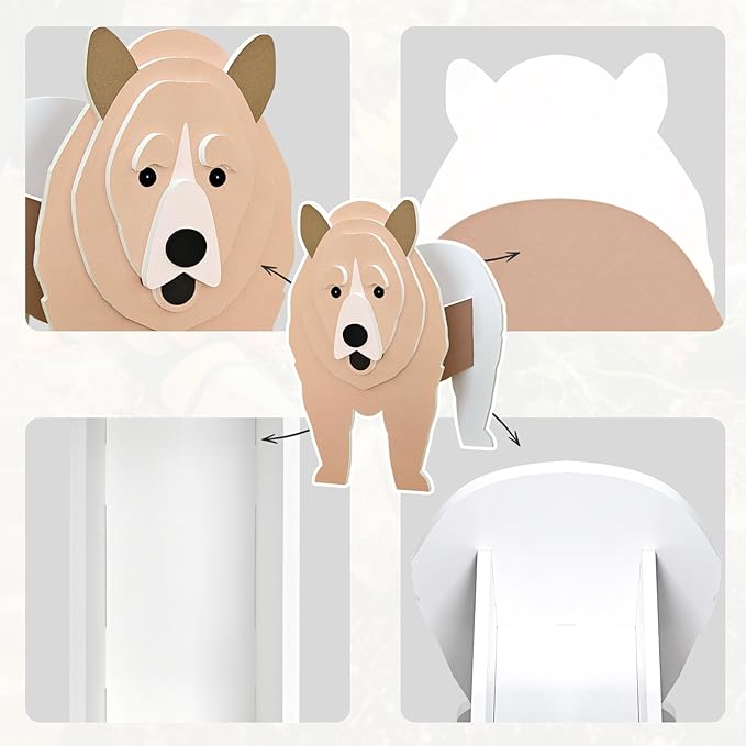 Brown Bear Black Labrador Planter, Pet Shape Garden Pots Plant Pots for Indoor/Outdoor Gardens Decoration, Cute, Surprise Gifts/Souvenirs for Pet Lovers