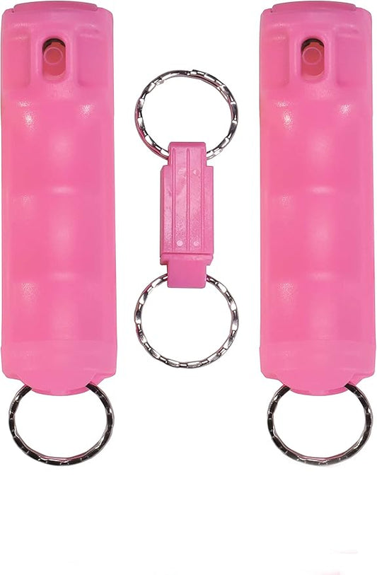 VEXOR Pepper Spray Gel—Police Strength—Flip-Top & Finger Grip—Quick Release Key Ring—20+ Shots—10-12 Ft. Range—5 Colors