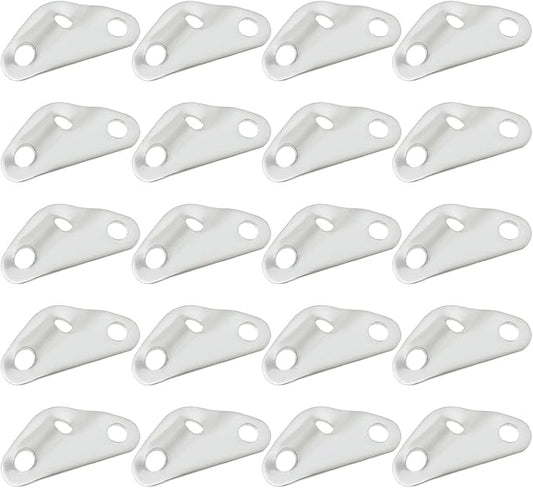 SING F LTD 20Pcs Guyline Cord Adjuster Tent Tensioners Triangle Wind Rope Buckle Aluminum Alloy Pull Rope Slide for Outdoor Tent Canopy Poles 36x18x5mm Silver