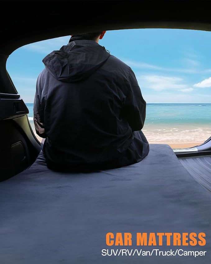 Sleeping Pad,3-inch Thick Memory Foam Camping Mattress,Portable Roll-Up Mat for Car/Tent/Floor/Cot/Travel,Comfortable Pad for Guests Sleepover