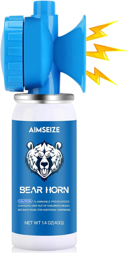 Bear Horn for Self Defense: 1.4oz Air Horn to Scare Bears, 120dB Heard Up to 1/2 Mile Away, Bear Horn for Hiking Camping Climbing Survival Biking and Outdoor Protection