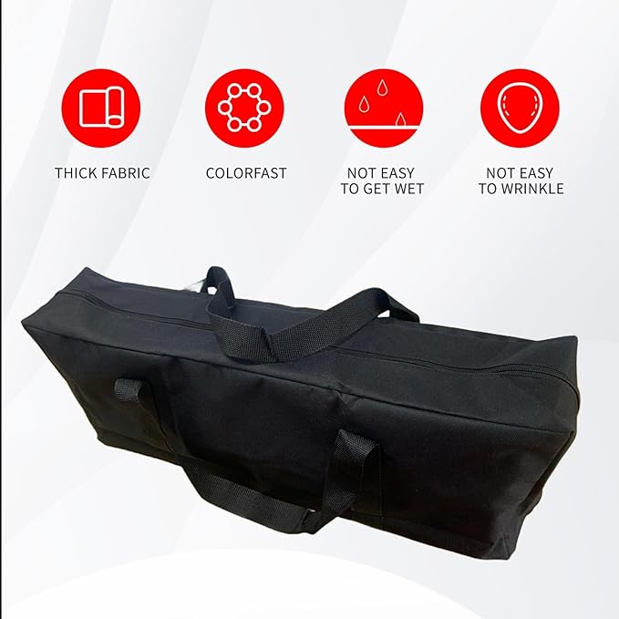 Grill Tool Storage Bag, 24" Oxford Cloth Grill Accessory Storage Bag, Double Zipper Grill Tools Storage Bag, Suitable for Grill Utensil Storage, BBQ Tool Storage