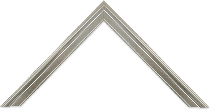 Frame My Mirror Silver Metal Framed Mirror, 30" x 36" Mirror for Bathroom, Metal Frame, True Reflections Glass, Chrome Finish, Stanton Design, Hangs Horizontally or Vertically, Made in USA