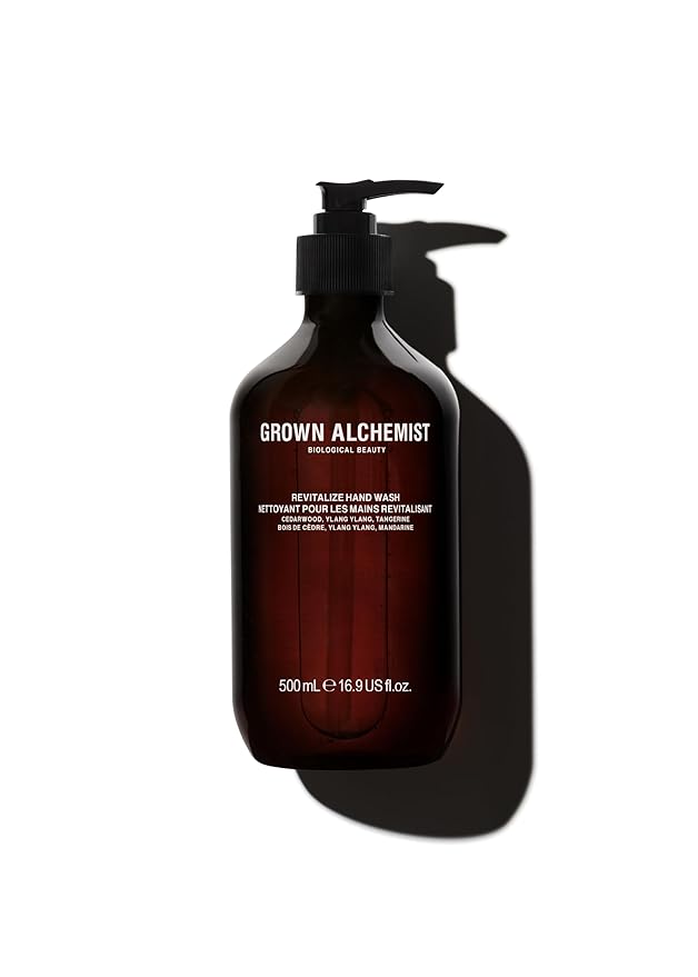 Grown Alchemist Revitalize Hand Wash. Cedarwood, Ylang Ylang, Tangerine. Gentle Hand Wash Hydrates and Cleanses Skin, 16.9 Ounce (500mL).