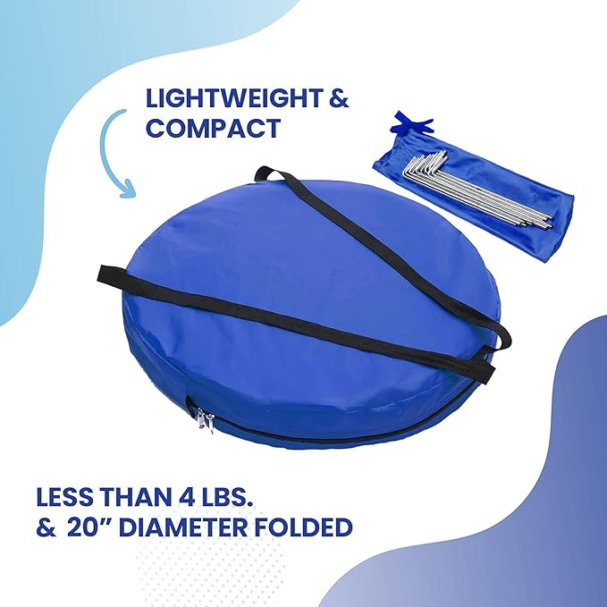 WeatherPod® The Original Shark Tank MyPod??Mesh 1-2 Person Pop-Up Screen Pod - Keeps Out Bugs, Mosquitos, and Harmful UV Rays - UPF 50 for Maximum Protection from The Sun