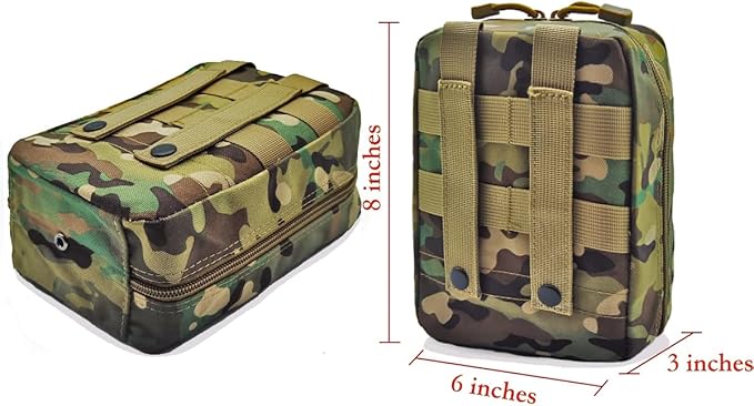 Carlebben EMT Pouch MOLLE Ifak Pouch Tactical MOLLE Medical First Aid Kit Utilit Camouflage