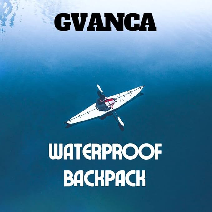 Waterproof Roll Top Kayak Dry Backpack, Floating Outdoor Dry Sack Boating Sailing Canoeing Rafting Fishing Camping 55L Blue