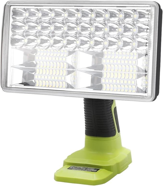 Choerinton Work Light Compatible with Ryobi 18V Battery,3300LM Led Work Light Rechargeable Jobsite Light Multifunction Flashlight,USB Port,for Car Repair Hiking Camp Garage