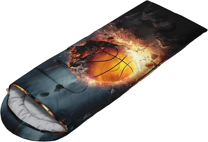 HOSIMA Dear Hunting Pattern Cold Weather Sleeping Bags for Adults,Black Light Weight Sleeping Bags for Kids Adults,WaterProof Sleeping Bags for Outdoors Hiking.