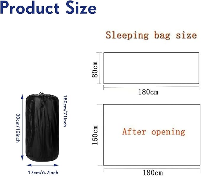 Fleece Sleeping Bag Liner, Sleeping Sack Adult Travel, Sleeping Bag Sheets, Lightweight Travel Camping Sheet, 71 in x 32 in, Unisex Adult