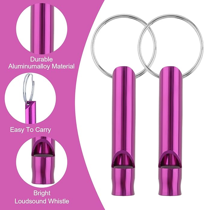 12 Pcs Emergency Whistle Survival,Gather Team Members Outdoors,Hyper Whistle Keychain, 571534_1_y6pB5tXFy