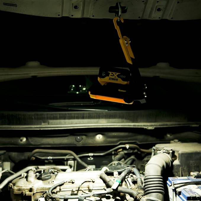 4000Lumens Work Flood Light Cordless, Magnetic Portable Led Work Lights for Job Sites Lighting, Compatible for Makita, Dewalt 20V, Milwaukee 18V m18 Lithium Tool Battery, Blue