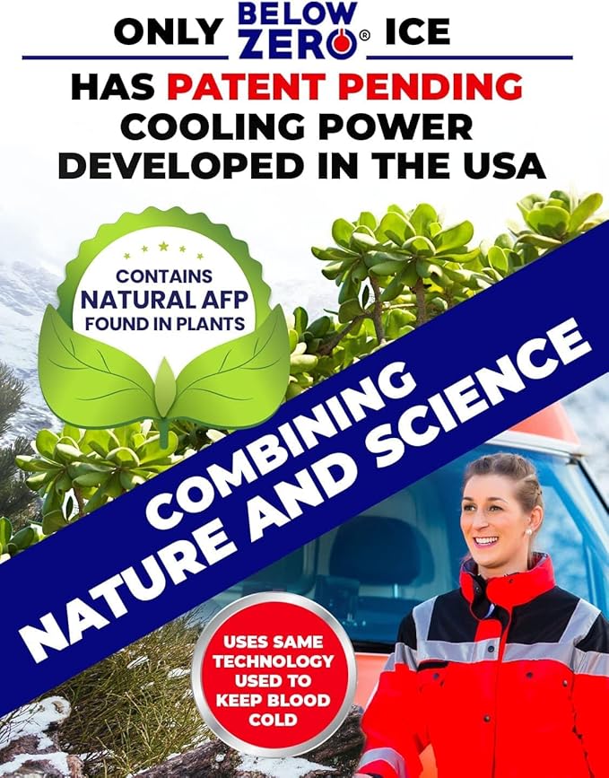 Below Zero Reusable Ice Packs for Coolers – Long Lasting Cooler Ice Pack Blocks, Leak-Proof Freezer Packs for Camping, Lunch Boxes & Travel