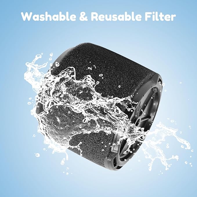 2 Pack VF3700 Filter Compatible with Ridgid Vac 3-4.5 Gallon Vacuum Cleaners, Wet Application Foam Filter Fit WS0301VA WS0400DE WS14045