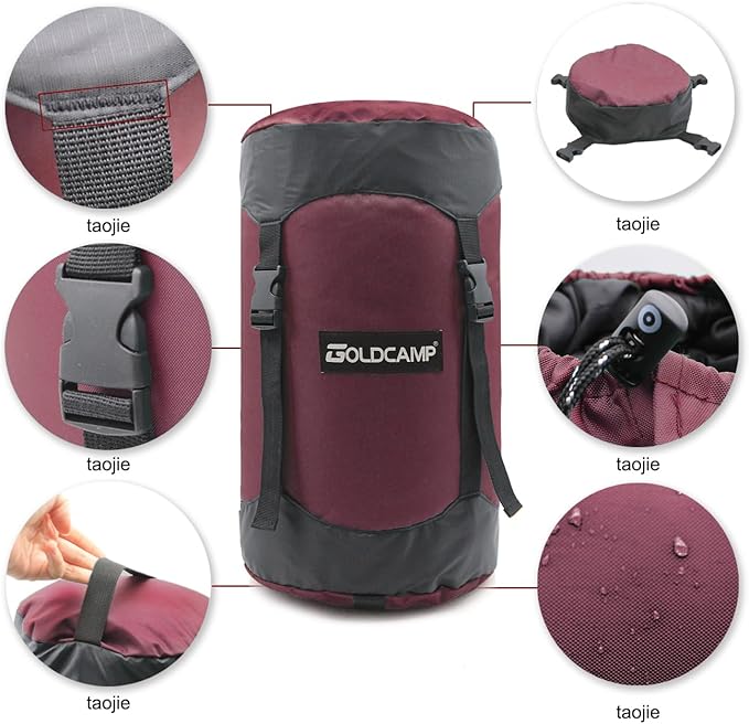 Outdoor Storage Stuff Sacks, Camping Gear Organizer (RED, XL)