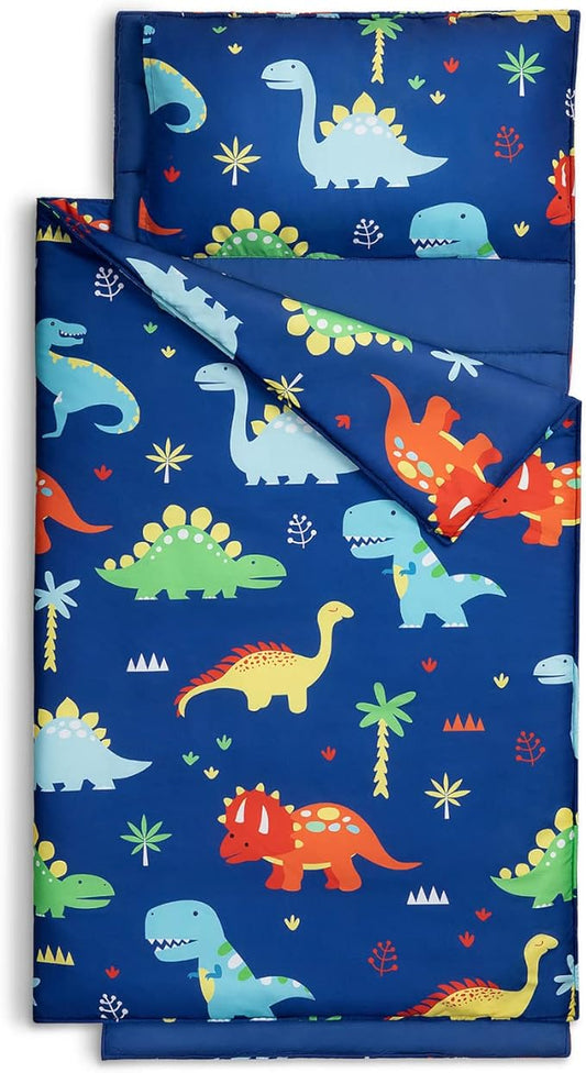 Extra Large Toddler Nap mat by Cokouchyi, Toddler Sleeping Bag with Removable Pillow, Measures 53 x 21 x 1.5 Inches, Sleeping Mat, Ideal for Daycare and Preschool Kindergarten